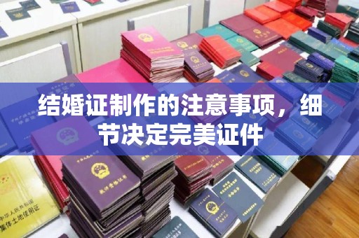 美溪结婚证制作的注意事项，细节决定完美证件